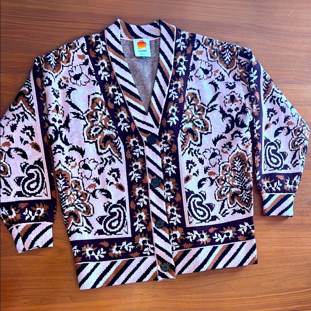 Farm Rio Floral Patterned Cardigan